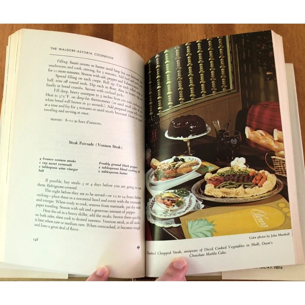 The Waldorf Astoria Cookbook by Ted James & Rosalind Cole HC VG
